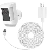 ALERTCAM Power Adapter for Ring Spotlight Cam Plus/Pro (Battery), with 25Ft/7.5m Flat Weatherproo...