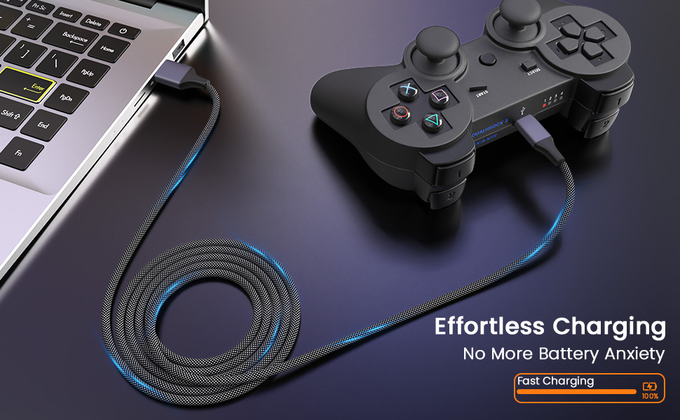ps3 controller charger cable playstation 3 charging mini usb cable
