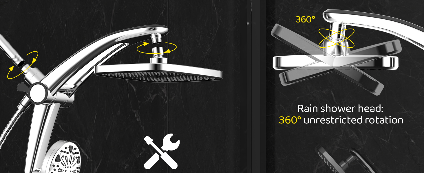 About razime shower head magnetic shower set-sliver