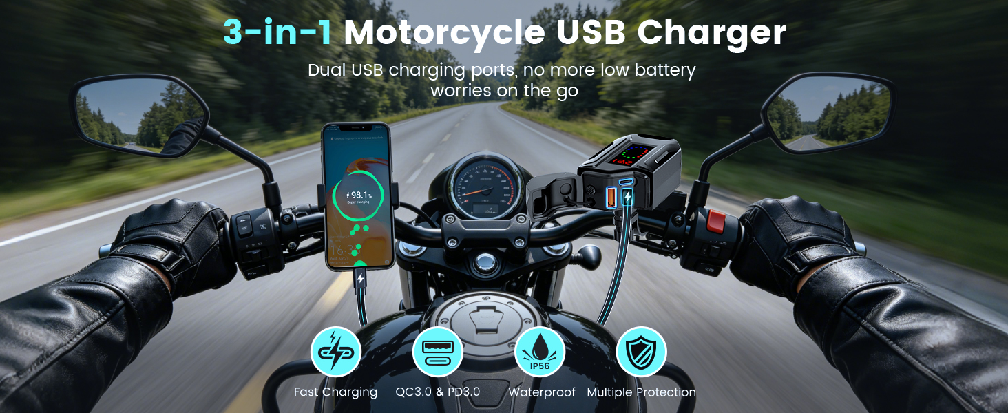 Motorcycle USB Charger