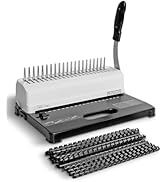 Binditek Comb Binding Machine, 19-Hole, 450 Sheet, Comb Punch Binder Machine with Starter Kit 100...