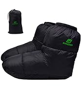 RANDDER Down Booties Warm Socks for Men &amp; Women - Ultralight Sleeping Sock for Camp, Backpacking ...