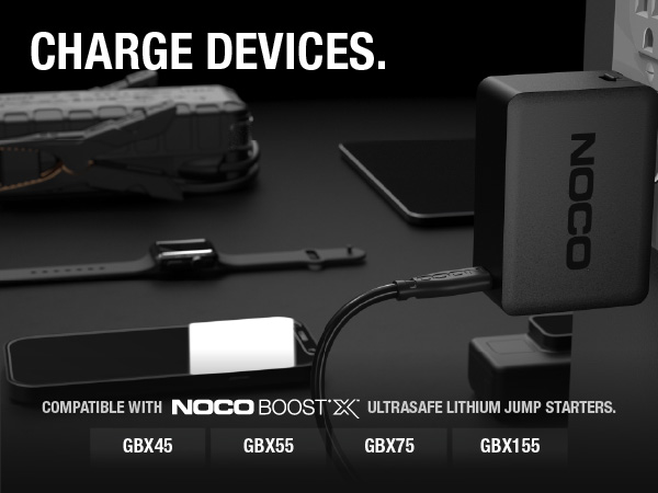 NOCO U65 65W Boost X USB-C Fast Charger for GBX45, GBX55, GBX75, &amp; GBX155 Jump Starters, and More