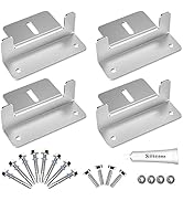 Solar Panel Mounting Bracket Aluminum Solar Panel Z Brackets Roof Solar Panel Bracket for RV, Boa...