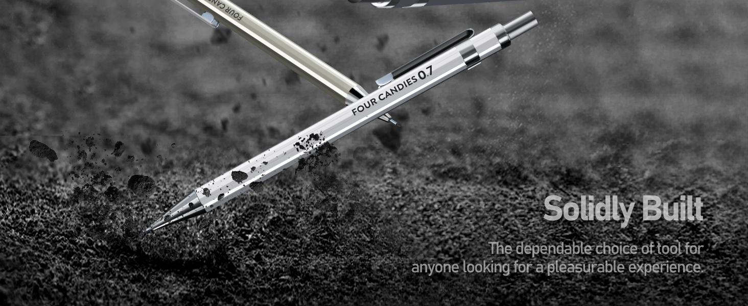 Four Candies 0.7mm Mechanical Pencil Set with Case