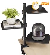 3 tier clamp on desk shelf
