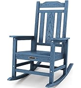 SERWALL Outdoor Rocking Chair, HDPE Poly Rocking Chair for Adults, All Weather Resistant Heavy Du...