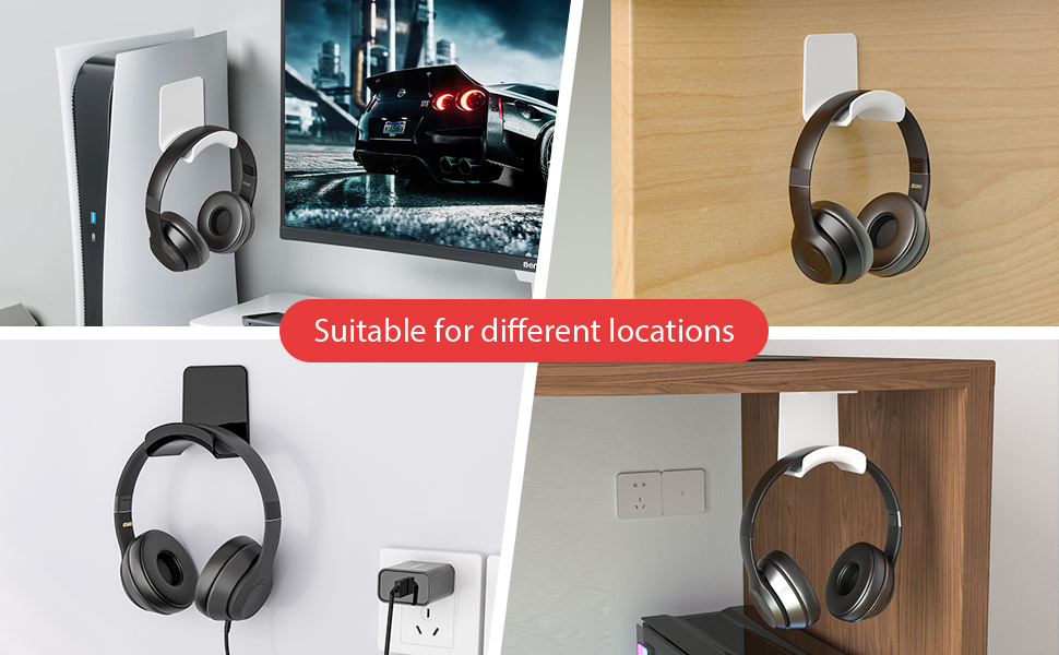 headphone holder under desk