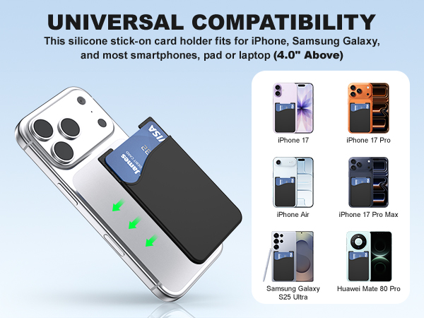 cell phone card holder