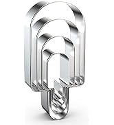Popsicle Cookie Cutter Set for Summer - 5", 4", 3", 2" - 4 Piece - Stainless Steel