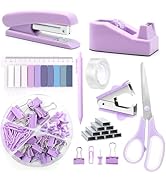 Office Supplies Set,Desk Accessories,Stapler and Tape Dispenser Set,1000 Staples,Staple Remover,H...