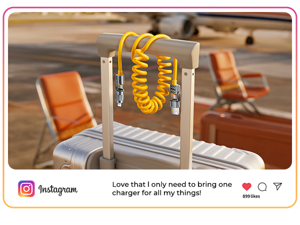 jixivor 4 in 1 usb c cable 60W compatiblle with Lightning cable multi cords