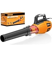 ALLOYMAN 13AMP Corded Electric Leaf Blower, 800CFM 140MPH Powerful Plug-in Blower, Lightweight &amp; ...