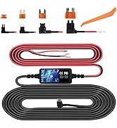Dash Cam Hardwire Kit, Mini USB Hard Wire Kit Fuse for Dashcam, Plozoe 12V-24V to 5V Car Dash Cam...