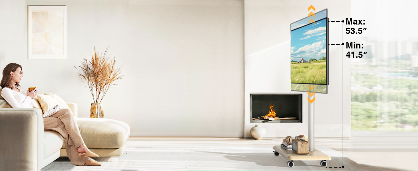 Rolling TV Stand