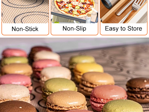 Macaron baking mats