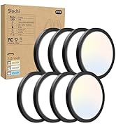 8PACK LED Flush Mount Ceiling Light Fixture, 3000K-4000K-6500K &amp; 100W Equivalent Modern Kitchen C...