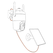 PTZ camera solar panel power