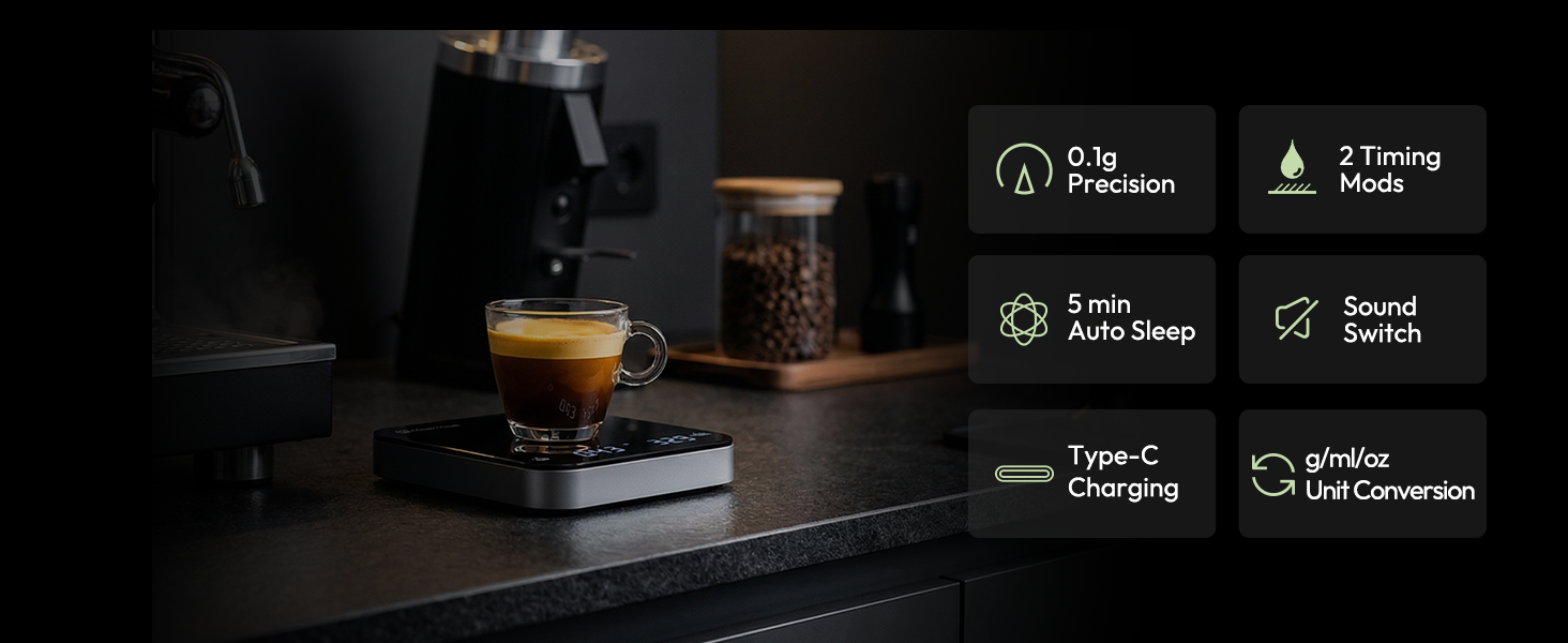 Maestri House Coffee Scale with Timer