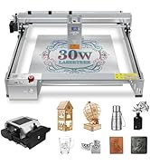 LASER TREE Laser Engraver, 30000mW(30W)Output Power Laser Engraver Machine with Air Assist Pump, ...