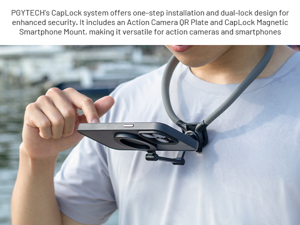 caplock action camera quick release system