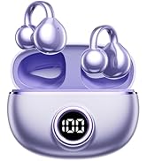 Piluyaa Clip-on Earbuds,Open Ear Earbuds Wireless Bluetooth 5.4, Lightweight Open Ear Headphones ...