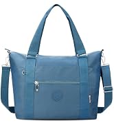 TEUEN Travel Duffel Bag Gym Bag for Women, Waterproof Nylon Weekender Overnight Bag Personal Item...