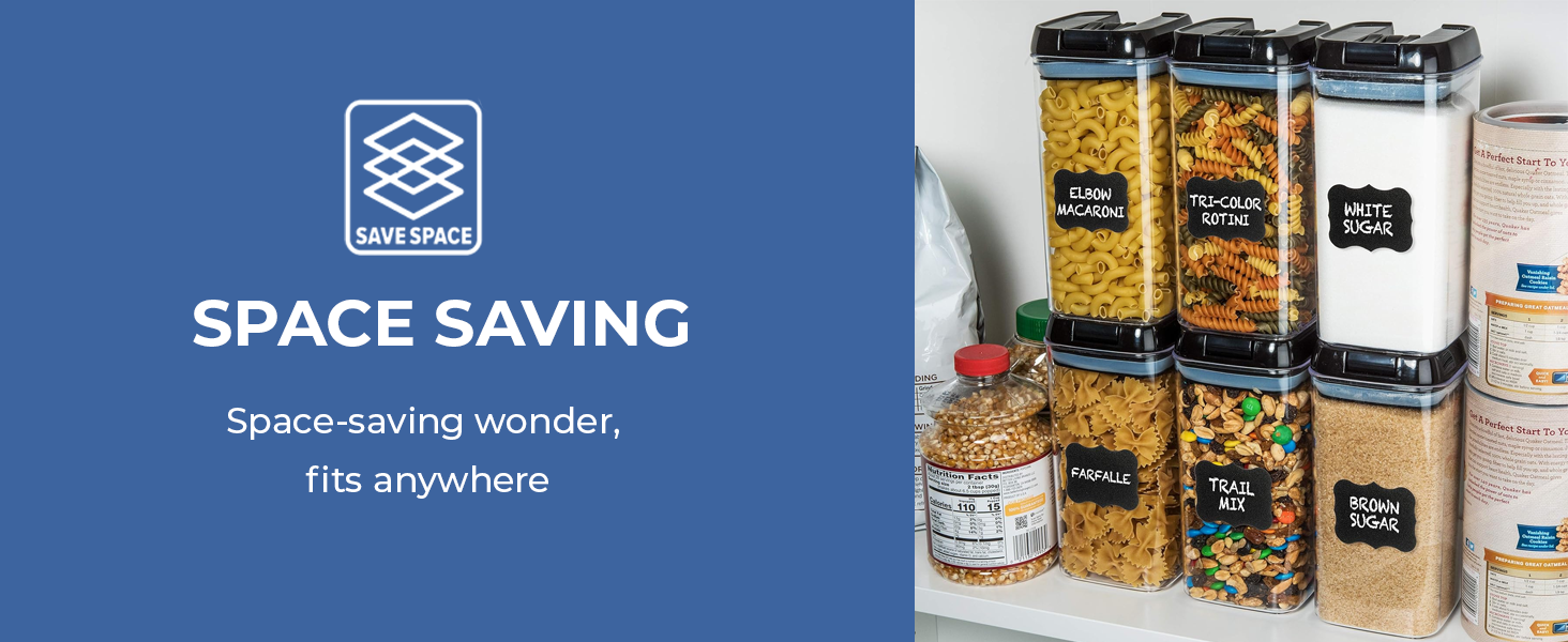 storage containers kitchen pantry canisters with airtight lids, snack storage, pantry