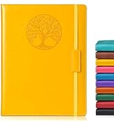 Biuwory Lined Journal Notebook for Women Men,256 Pages B5 Large Hardcover Leather Journals for Wr...