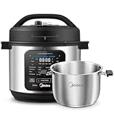 Midea 10-in-1 Electric Pressure Cooker with Slow Cooker, Steamer, Saute, Sous Vide, and Bake Mode