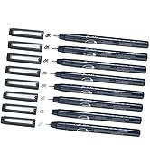 Maikedepot Micro-line Pens 8 Size Fineliner Ink Pens Black Drawing Pens Waterproof Precision Ink ...