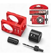 Becowin Door Lock Installation Kit: 1-3/8" - 1-3/4" Deadbolt Door Lock Installation Set with Adju...