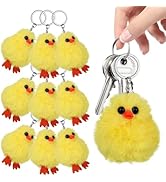 Hemobllo Cute Keychains:10 pcs Yellow Duck Keychain Plush Pendant, for Bags Keys Purse Charm for ...