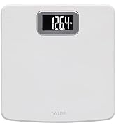 Taylor Digital Scale for Body Weight, High 400 LB Capacity, Easy to Read Readout Display with Sil...