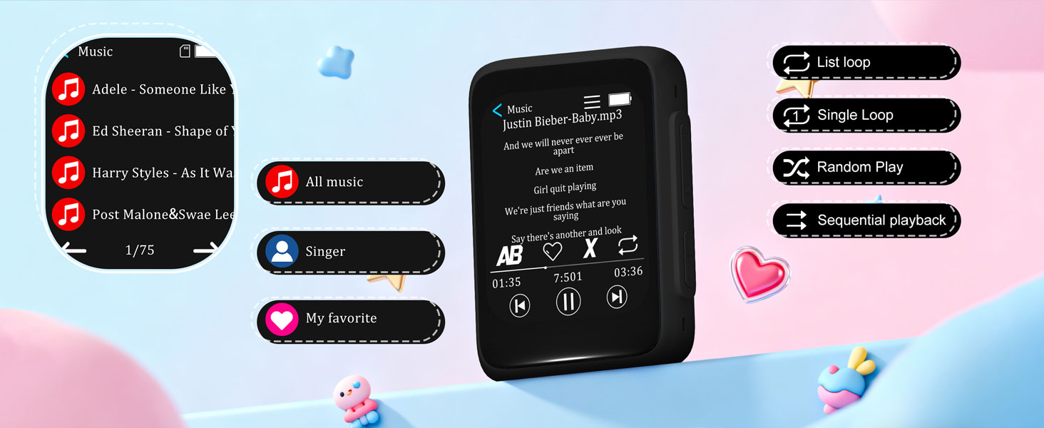 mp3 player with speaker, mp3 player with speaker built in, mp3 speaker