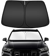 ARISMOTOR Windshield Sun Shade for Audi Q7 2016-2025, Custom Fit Foldable Front Window Sunshade S...
