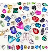 Mix Crystal Rhinestones 106Pcs Point Back Glass Gems Faceted Rhinestones Jewels Embelishments wit...