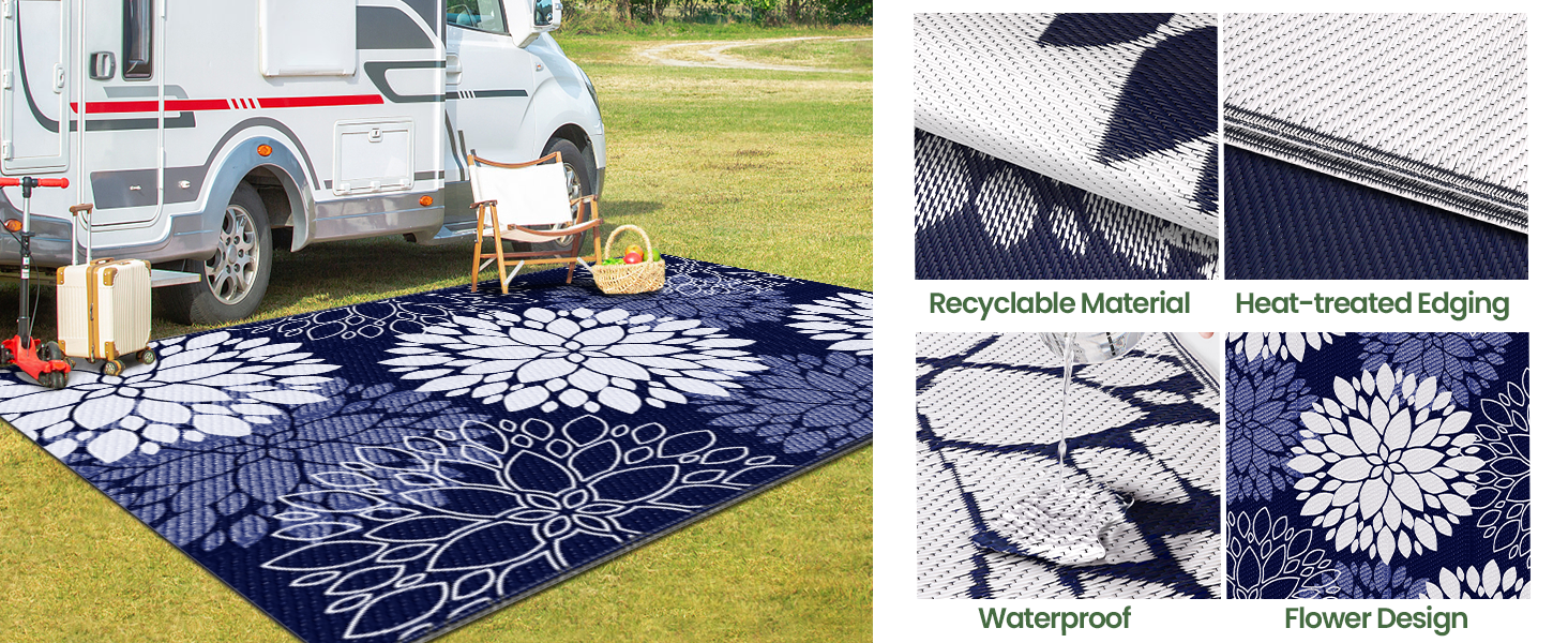Plastic Straw Camping Rugs