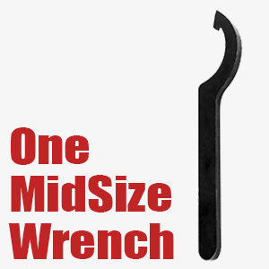 One Mid Size Wrench Especially designed for those special types of elbows