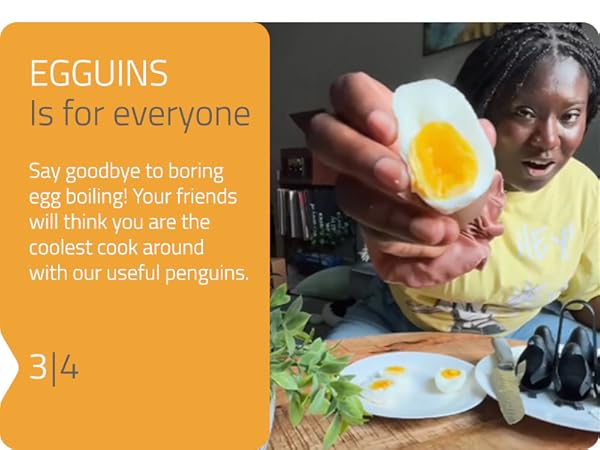 Peleg Design Egguins Multipurpose Egg holder and Cooker