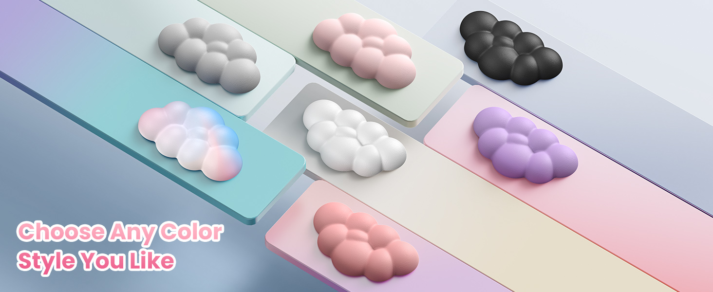 Cloud Keyboard Wrist Rest Set