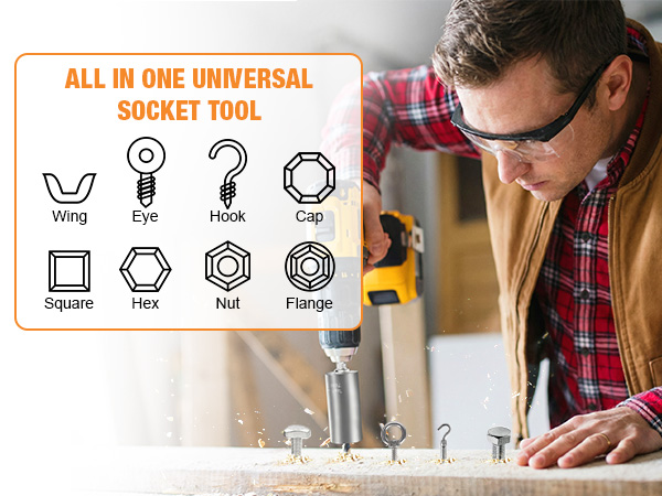 ALL in one universal socket tool