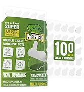 PAGFAER Double Sided Glue Dots, 100PCS Sticky Dots for Wall Decorations, Posters, Balloons - Remo...