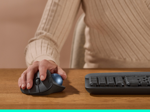 Logitech ERGO M575S Wireless Trackball Ergonomic Mouse