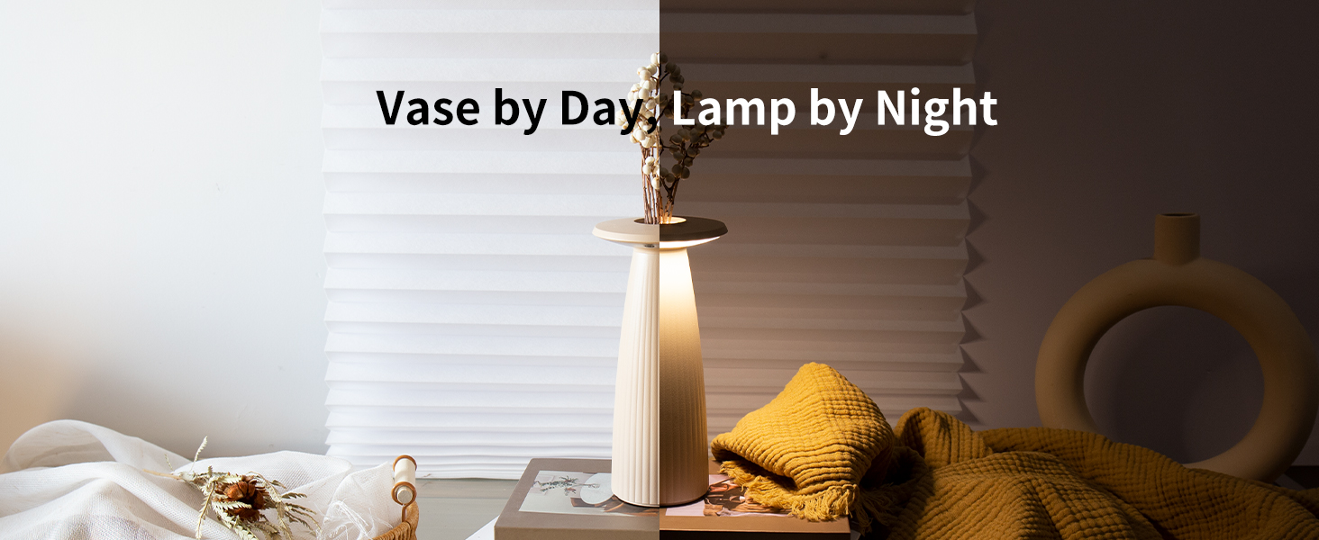 portable vase lamp