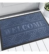 Yimobra Welcome Mat - Outdoor &amp; Indoor, 29.5x17 All-Season Waterproof, Heavy Duty, Low Profile, N...