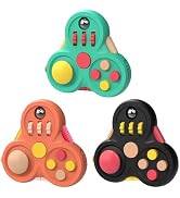 Yrissmiss Fidget Toys Adults,3Pcs Fidget Pad Fidgets,Autism Figette Cubes,Cool Fidget Clicker Con...