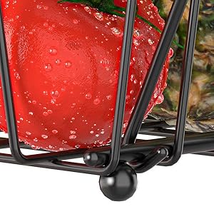 2 tier fruit basket for kitchen counter \fruit basket with banana hook produce basket