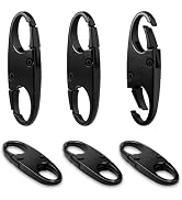 6Pcs Double Opening Lock Zipper Pull Replacement Clips, Small Carabiner Clips, Zipper Locks Anti ...