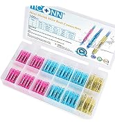 100PCS Heat Shrink Wire Connector Kit, Insulated Waterproof Electrical Wire Crimp Ter...